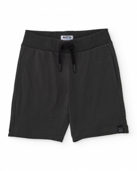 Boys’ knit bermuda shorts with elastic waist
