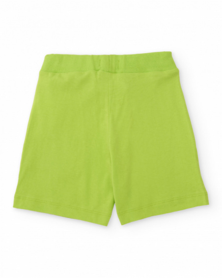 Boys’ knit bermuda shorts with side pockets