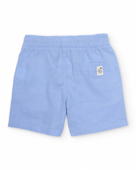 Boys’ woven bermuda shorts with elastic waist