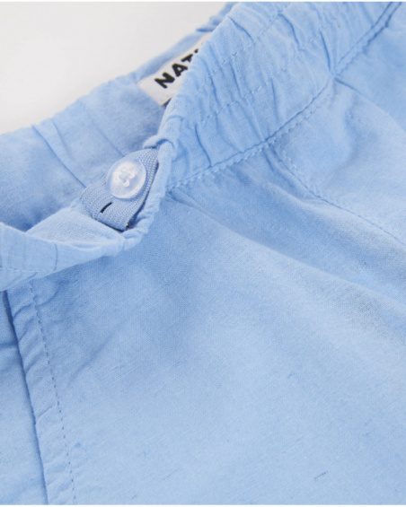 Boys’ woven bermuda shorts with elastic waist