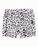 Girls’ knit shorts with animal print design