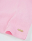 Girls’ knit top with ruffle sleeves