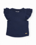 Girls’ ribbed knit top