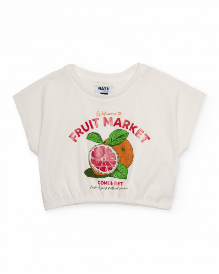 Girls’ knit set with a delicate finish