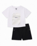 Girls’ knit set with sparkling details