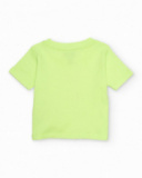 Girls’ ribbed knit T-shirt