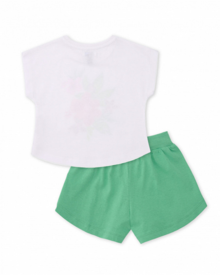 Girls’ knit set with floral design