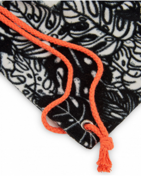 Boys’ woven backpack with drawstring closure