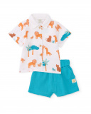 Newborn woven set with savanna print | tuc tuc