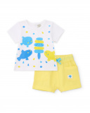 Knitted newborn set with front pockets | tuc tuc