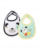 Newborn knitted bib set with snap closure | tuc tuc