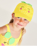 Girls’ woven cap with decorative leaves | tuc tuc