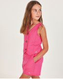 Girls knit vest with metal buttons | tuc tuc