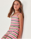 Girls’ knit top with zigzag print | tuc tuc