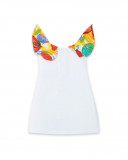 White suspenders jersey t-shirt for girls fruitty time