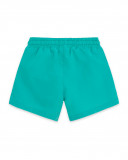 Blue message swimming trunks for boys fruitty time