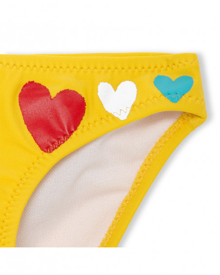 Yellow strawberry slip for girls fruitty time