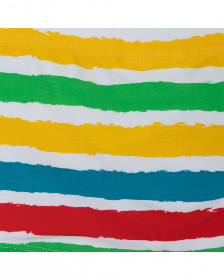 Yellow striped boxers for boys fruitty time