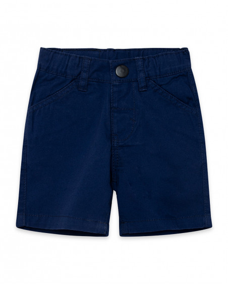Navy pockets twill bermudas for boys basicos baby