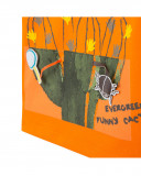 Orange printed jersey t-shirt for boys funcactus