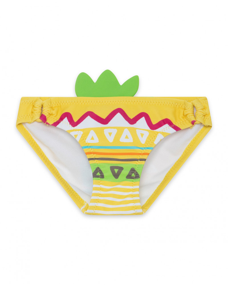 Yellow printed slip for girls funcactus