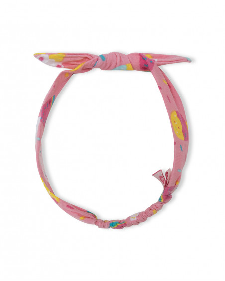 White icecream jersey hairband for girls icy and sweet