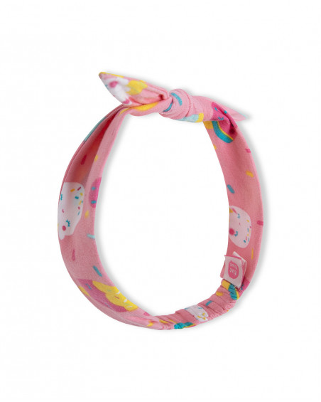 White icecream jersey hairband for girls icy and sweet