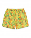 Yellow printed dad swimming trunks for boys funcactus
