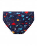 Slip printed for boys blue red submarine