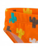 Slip printed for boys orange funcactus