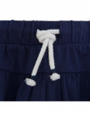 Navy cords jersey shorts for girls basicos baby