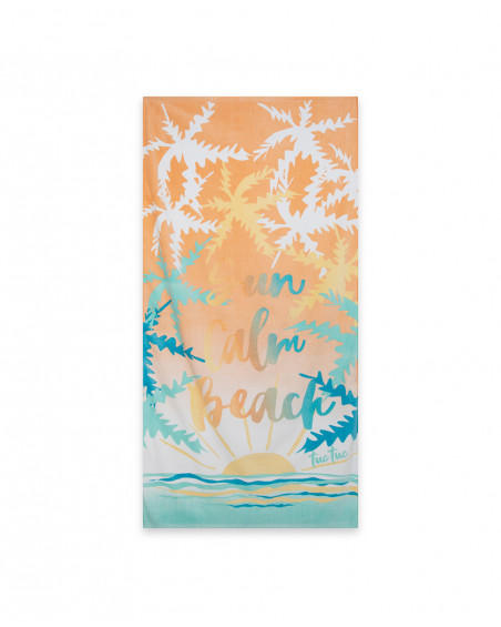 Orange message towel for girls venice beach