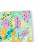 Green printed jersey capri leggings for girls in the jungle