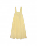 Yellow striped mom woven dress for girls funcactus