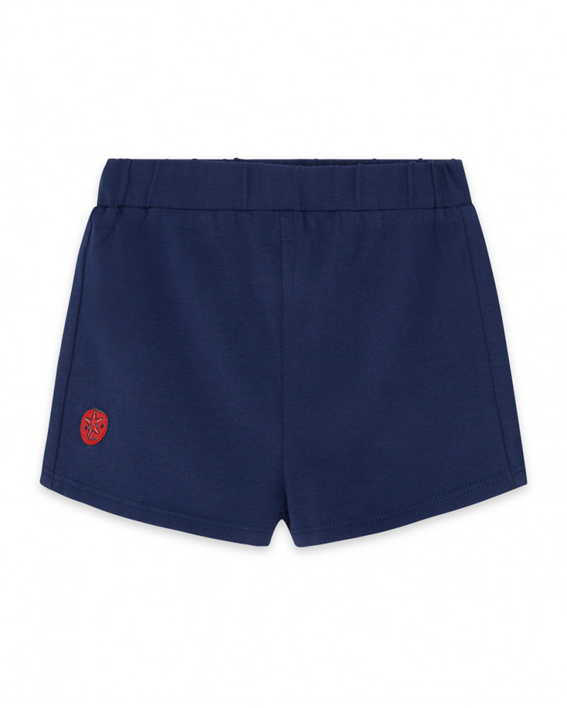 Blue star jersey shorts for girls red submarine