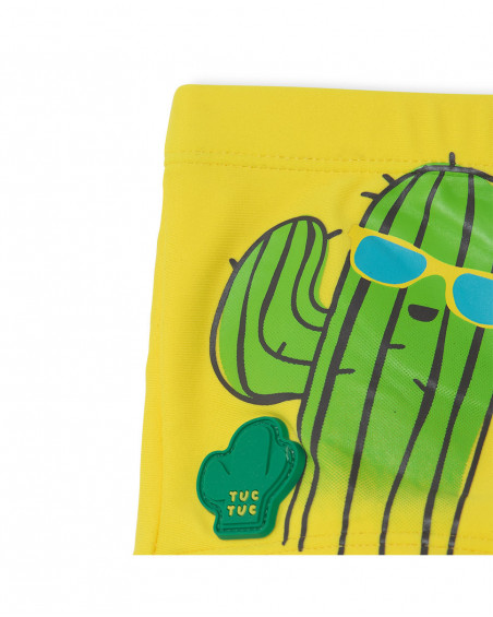 Yellow cactus boxers for boys funcactus