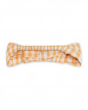 Orange checked woven headband for girls picnic time