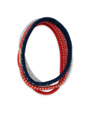 Red printed 4 hair tie set for girls sea lovers