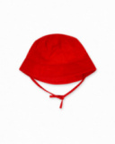 Gorro plana rojo unisex Beach Day