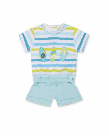 Pelele punto azul rayas niño Turtles