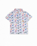 Camisa popelín blanco niño Eco-Safari Camisa popelín blanco niño Eco-Safari