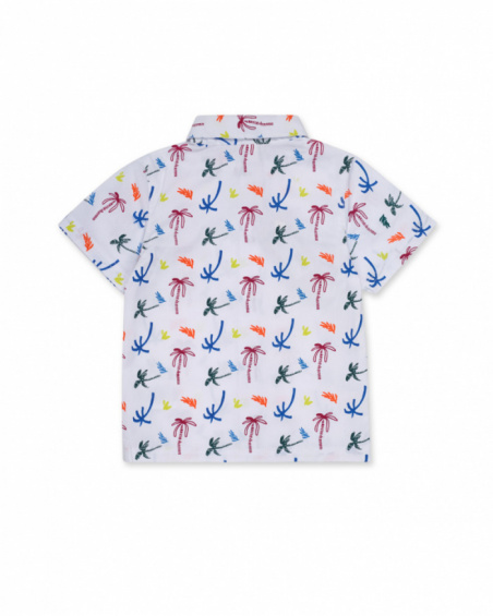 Camisa popelín blanco niño Eco-Safari Camisa popelín blanco niño Eco-Safari