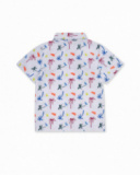 Camisa popelín blanco niño Eco-Safari Camisa popelín blanco niño Eco-Safari