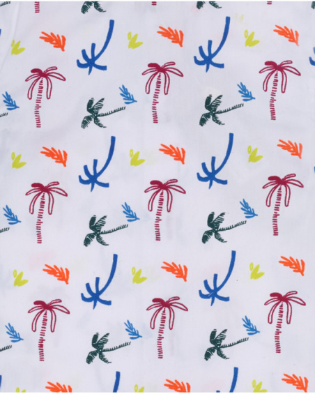 Camisa popelín blanco niño Eco-Safari Camisa popelín blanco niño Eco-Safari