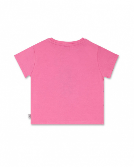 Camiseta punto rosa corazones niña Basics Baby