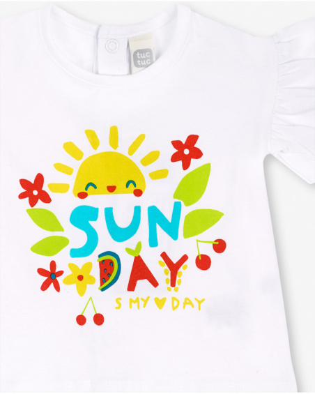 Conjunto punto amarillo niña Sunday