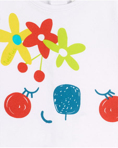 Conjunto punto blanco amarillo niña Sunday