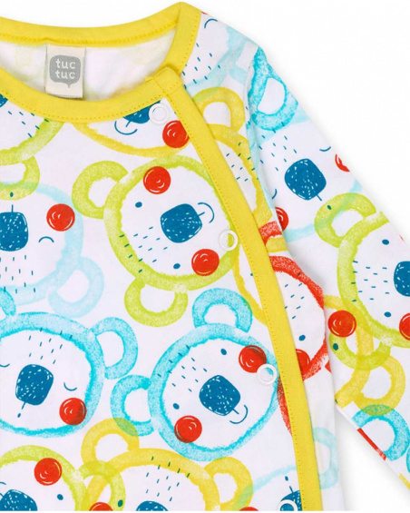 Pelele punto blanco estampado niño Sunday