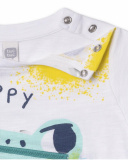 Camiseta punto blanco estampado niño Treasure Island