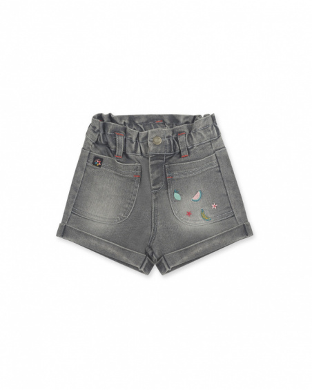 Short denim negro niña Juicy